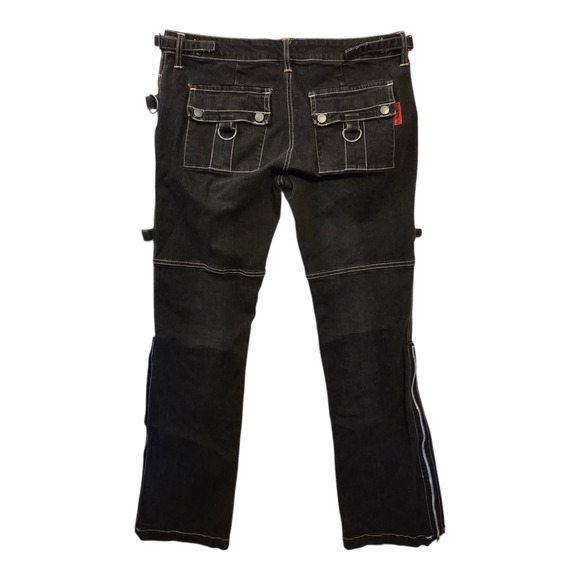 Tripp NYC VTG Jeans Womems Faded Black Size 11 Goth Punk Cybergoth Grunge Y2K - Picture 2 of 13